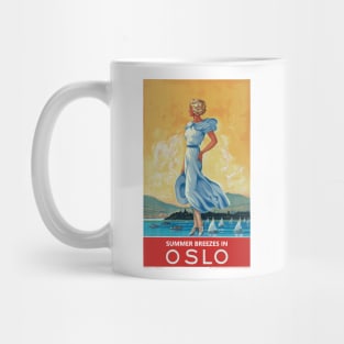 Summer Breezes in Oslo - Vintage Travel Poster Mug